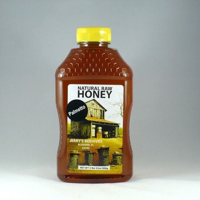 Palmetto Honey 2 Lb 32 oz Completely raw Palmetto Raw Natural Honey 2021 Crop