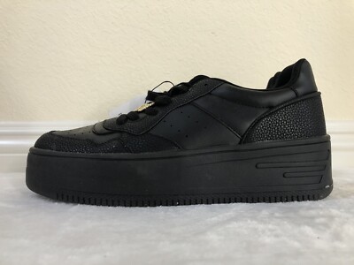 Bershka Womens Decorative butterfly platform sneakers in Black US