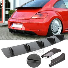 For Vw Beetle Rear Diffuser Fin Spoiler Rear Lip Splitter Bodykit Carbon Fiber