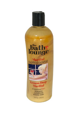 VINTAGE THE BATH LOUNGE TROPICAL BATH WASH COCKTAIL LEMON DROP MARTINI 3 IN1 NOS