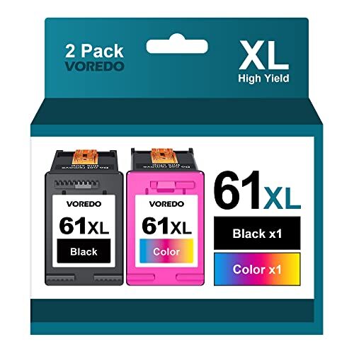 61XL Ink High Yield Replacement for HP Ink 61 61XL for HP 61 Ink Cartridge Co...