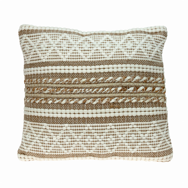 Декоративная подушка Parkland Collection LenNOn Transitional Beige бежевого цвета 18 x 18