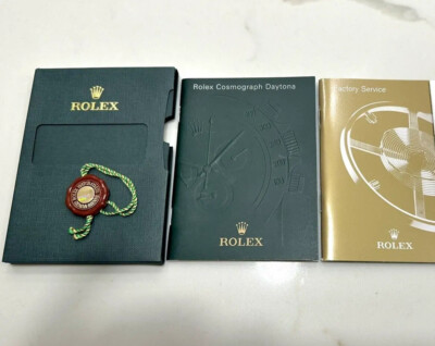 ROLEX・DAYTONA　BOX、取説、駒、カードケース、タグ付 Authentic Rolex Daytona Booklet Manual Tag FULL SET 16520 116520