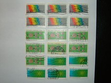 Estampillas de ganadores del premio Nobel 1979 W. Alemania x 18 VFU sg1900-2 CV £12 P&P gratis Reino Unido