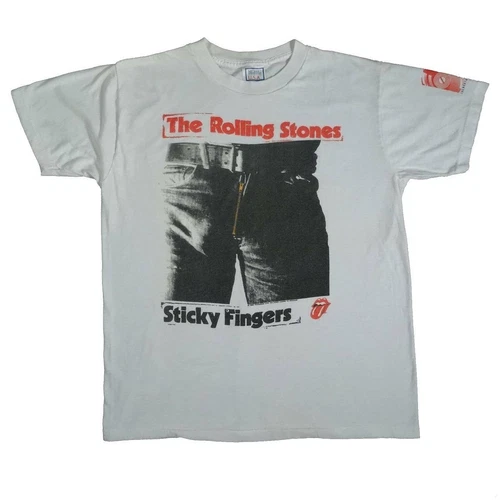 80s Rolling Stones Sticky Fingers Shirt Steel Wheels 1980s vintage concert t-shirt, vintage, single stitch, B+ condition