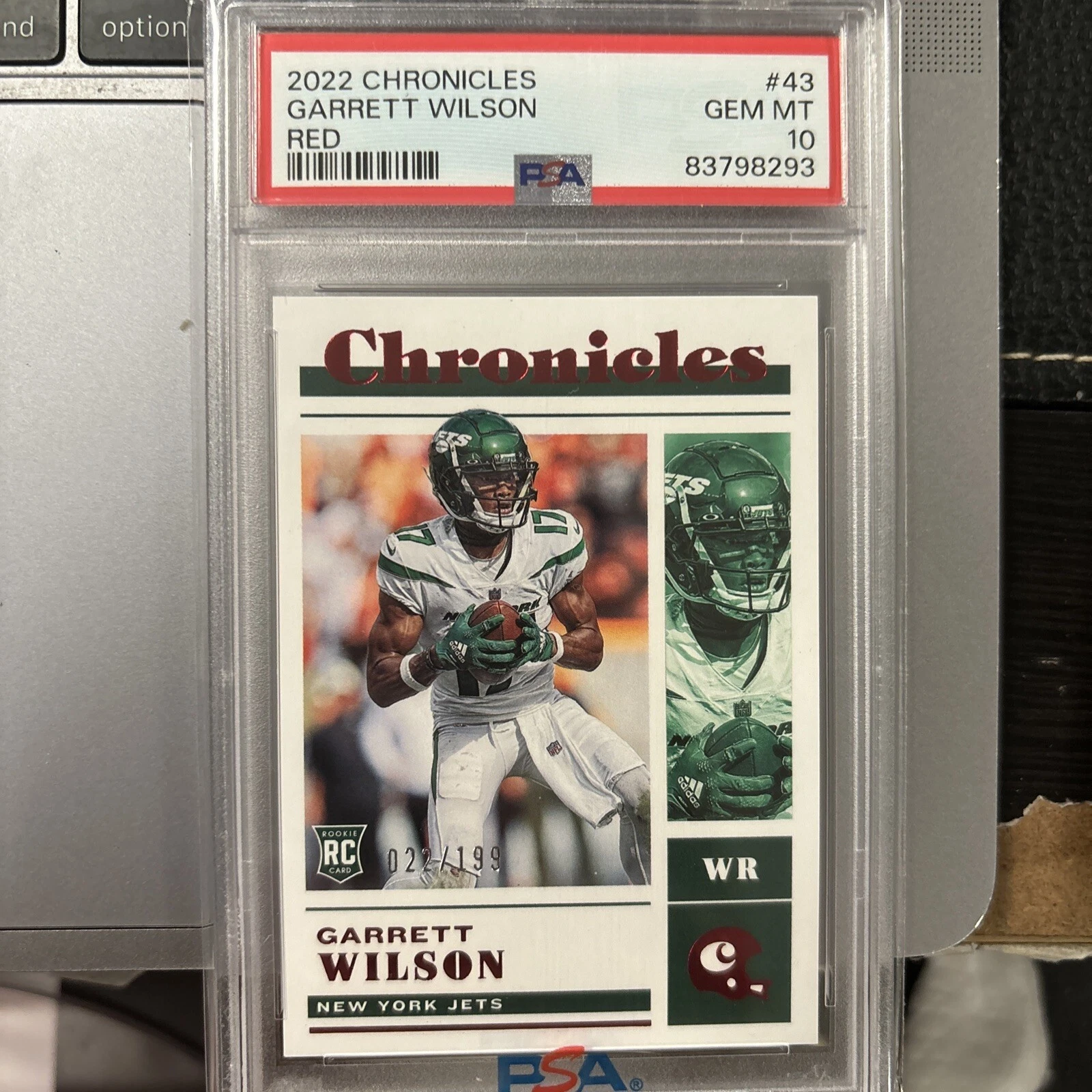 Garrett Wilson Panini Chronicles #43 Red