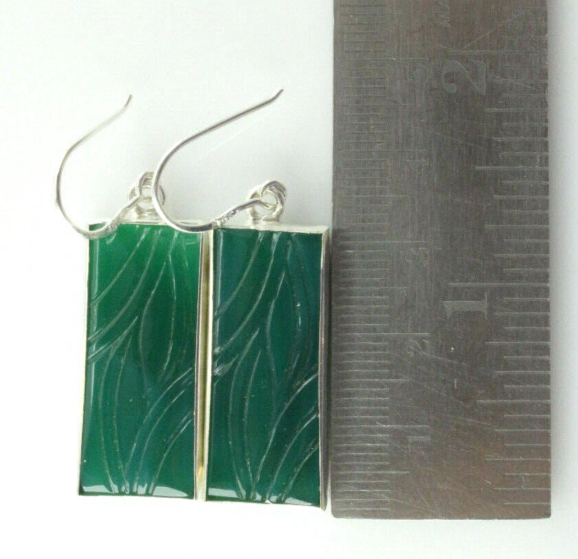 Pendiente de plata de piedras preciosas de forma de lujo con par emparejado t... - Imagen 4 de 4