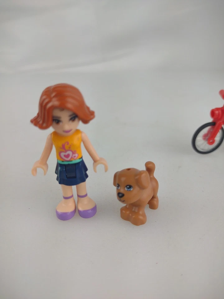  LEGO Minifigura Amigos Stephanie/Olivia/Mia/Bicicleta Ridding con Cachorro Foto 4 de 4
