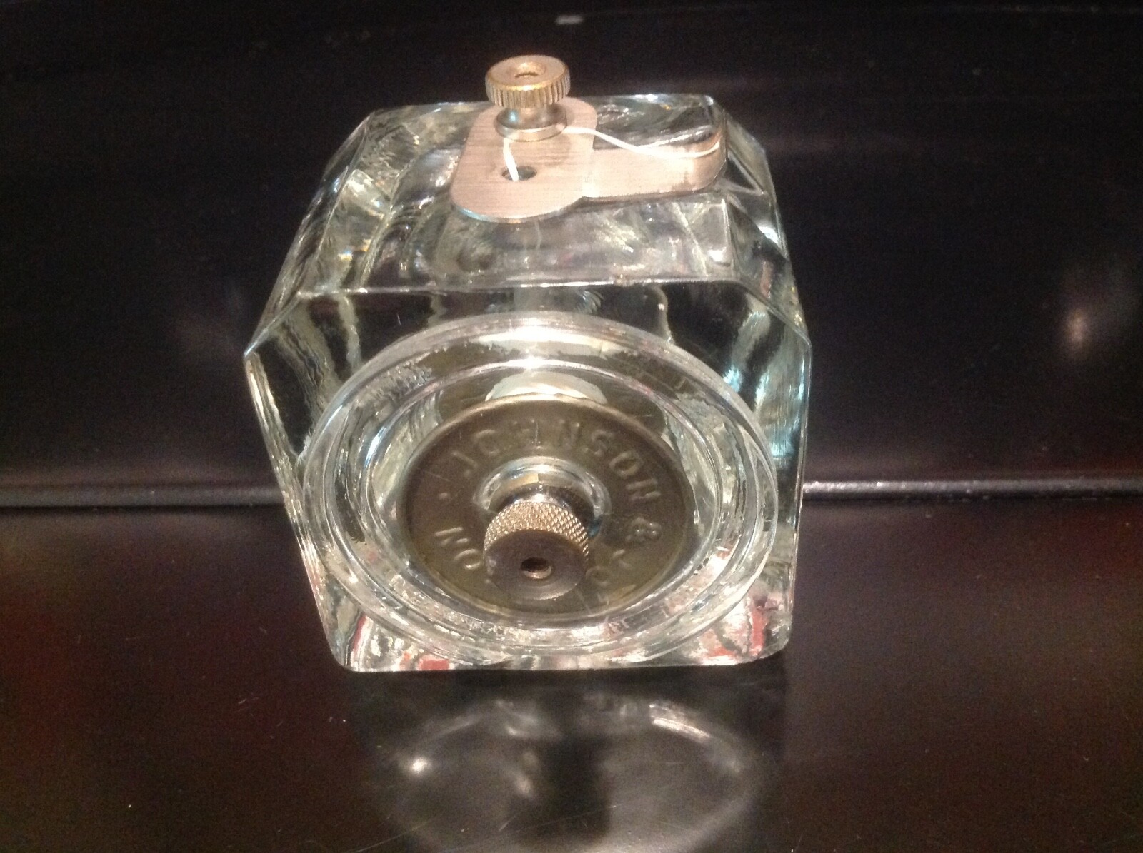 Antique Johnson & Johnson Glass Dental Floss Dispenser Vintage Rare eBay