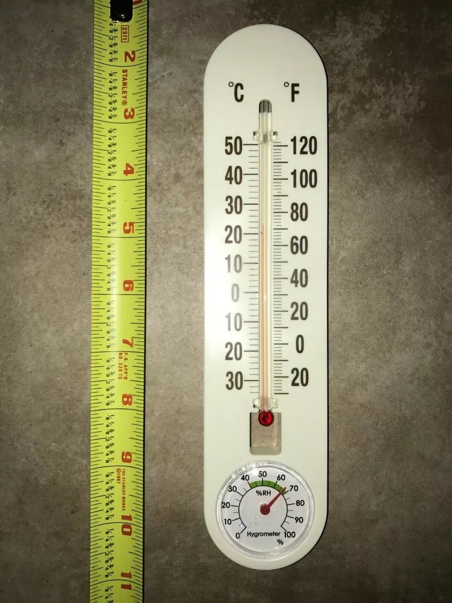 Thermometer with Hygrometer - Home, Office, Garage, Greenhouse, Garden