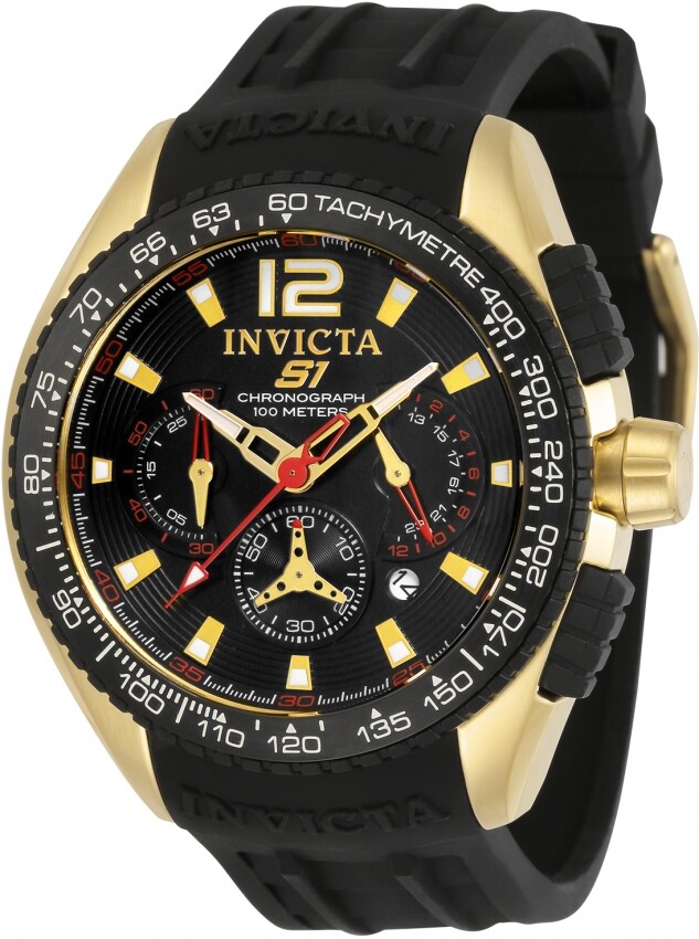 Invicta S1 Rally Chronograph Quartz Black Dial Men display picture 1
