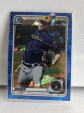2020 Bowman Sapphire Zack Brown Milwaukee Brewers #BCP-34 PWE SHIP