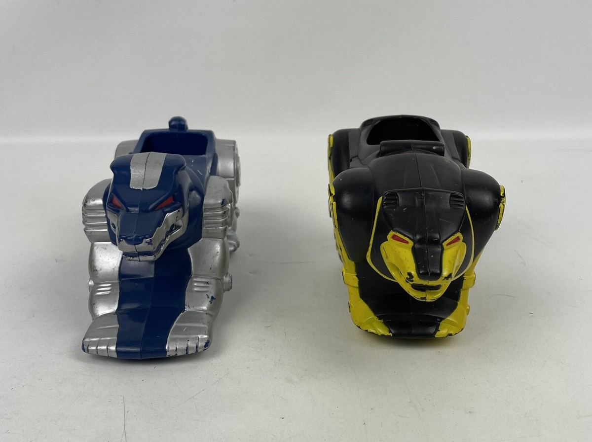 2 McDonalds Mighty Morphin Power Rangers Blue Wolf & Yellow Bear