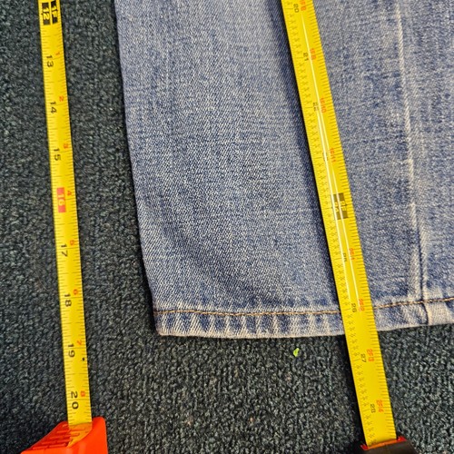 Levi's 569 Jeans Youth Sz 7 Loose Straight Slim Denim Adjustable Waist Blue V1b - Picture 8 of 11