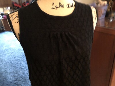 Ella Moss Women's Black Sleeveless Lined Lace Dress Size Small | eBay