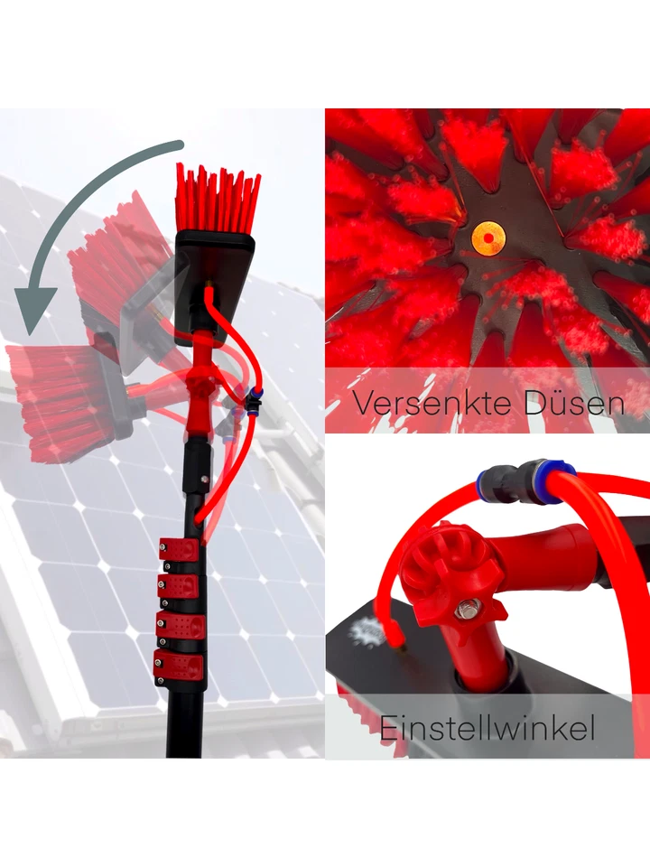 [G] Teleskop-Waschbürste 3,6m  / 4,6m / 7m Teleskop Waschbürste Reinigungsbürste - Bild 4 von 4