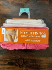 Blissful Benefits By Warner's No Muffin Top 3-Pack Breathable Hipster S (5)