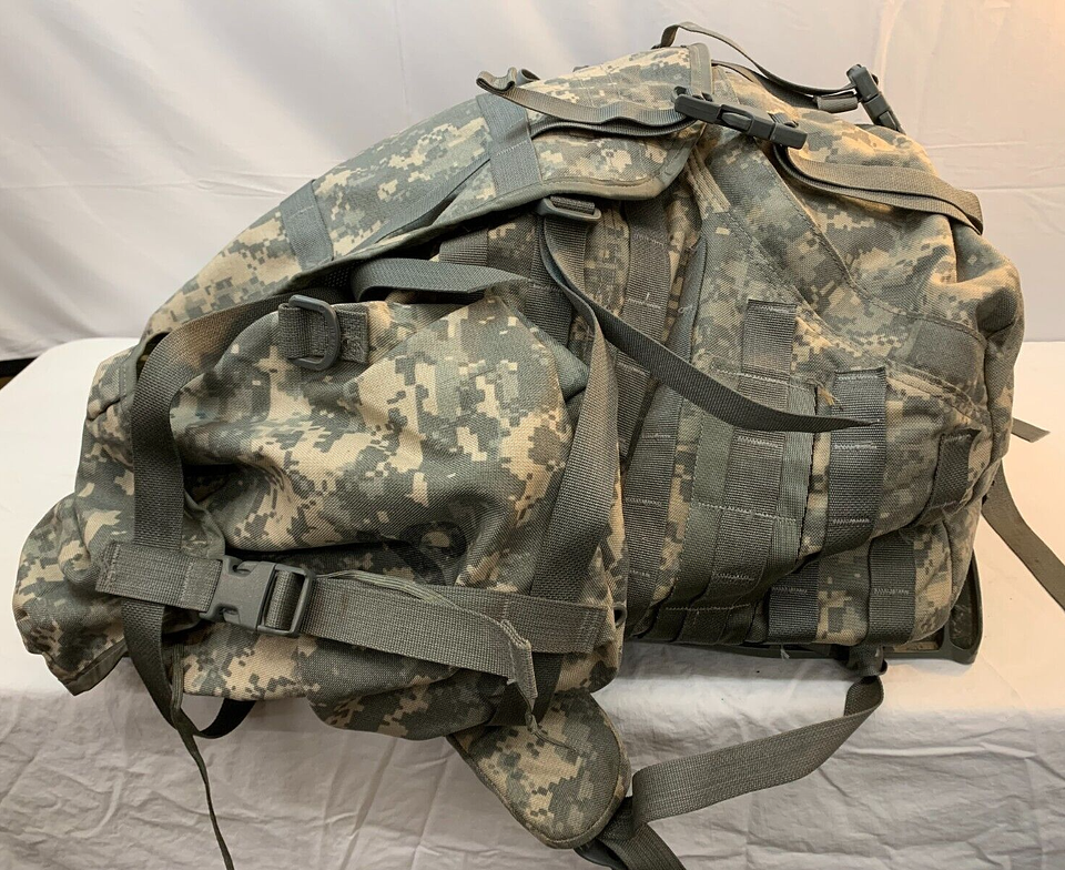 US Military Issue Army ACU Camouflage MOLLE II Large Ruck Sack Backpack ...