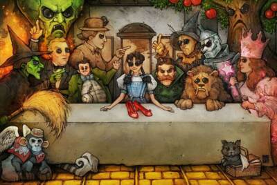Last Supper of Oz by Big Chris Poster - 36.5'' x 24.5'' Laminated