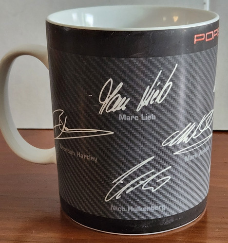 Official 919 Porsche L- Large Coffee Mug / Cup Limited Edition Sign Mark Webber