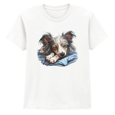 T-Shirt Sleepy Hund Hunde Tiere Kinder süß Haustier Grafik Tee