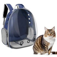 Cat Bubble Backpack, Transparent Cat Backpack for Kitten Small Dog Pet, Space...