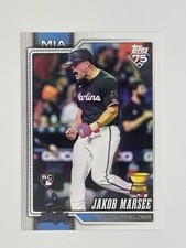 2026 Topps Series 1 Rookie Jakob Marsee #37 RC Marlins