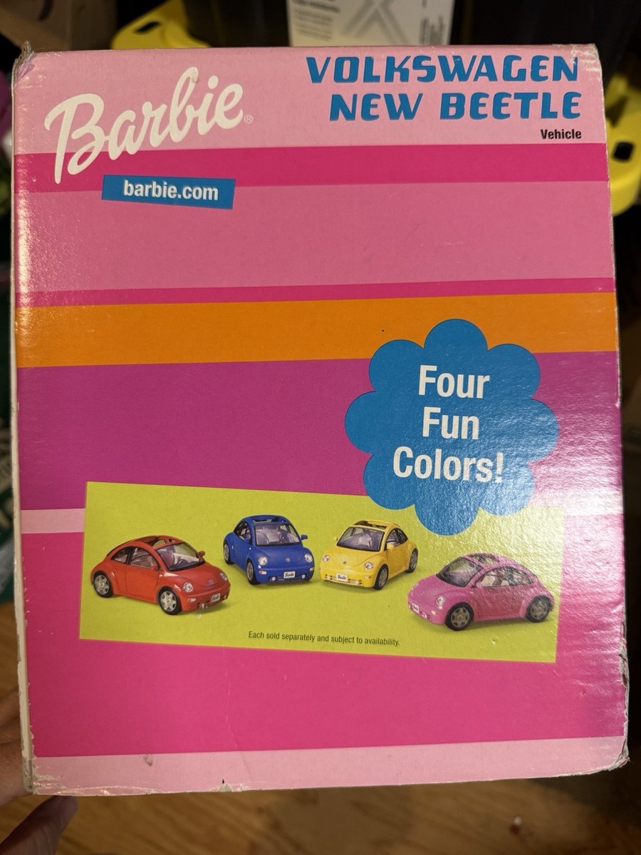 2000 Barbie VOLKSWAGEN Beetle Yellow VW Bug Mattel 27589 for sale