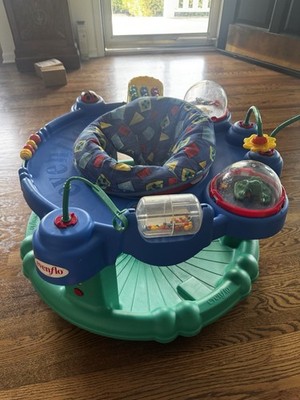Vintage Y2K Color Block Evenflo Mega Saucer Baby Exersaucer Bouncer 2000