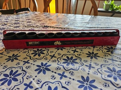 Mac Tools USA 1/2'' Drive 13pc 6pt Metric Impact Socket Set VP6 Series