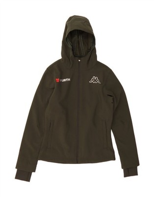 KAPPA Mens Zip Hoodie Sweater Medium Khaki Polyester AH10