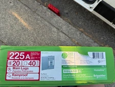 225 amp main lug panel 20 space outdoor