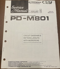 Pioneer PD-M801 Compact Disc Player Original Service Repair Manual