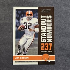 2017 Panini Score Football Cleveland Browns Jim Brown Standout Numbers Card #8