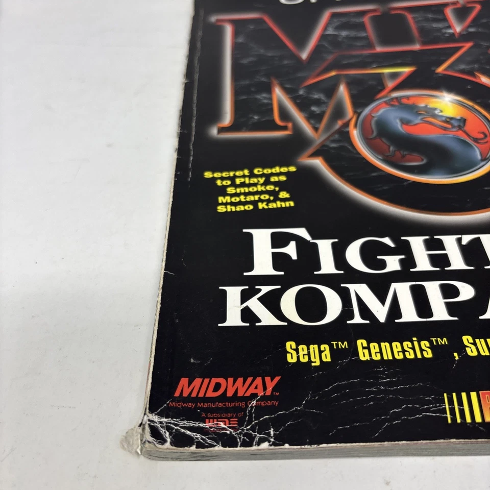 Official Mortal Kombat 3 Fighters Kompanion Brady Games 1995 Sega SNES Playstion - Image 3 of 4