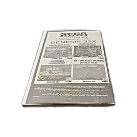 Sega 32X Golf Magazine 36 Great Holes Manual Replacement