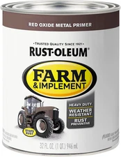 Red Oxide Metal Primer Paint Pack of 2 Rust Preventative Heavy Duty Tractor P..