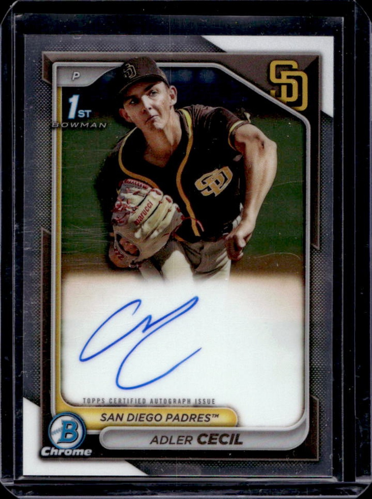 2024 Bowman Chrome Adler Cecil Auto 1st #CPA-CA Padres