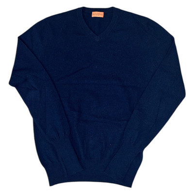 Ballantyne Cashmere Knit Jumper V-Neck Pullover Original Sweater