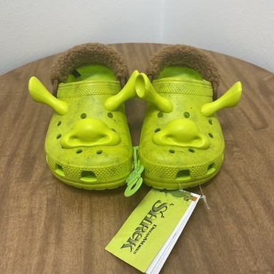 Crocs Classic Dreamworks Shrek Clog Size J2 Juniors Kid's Green