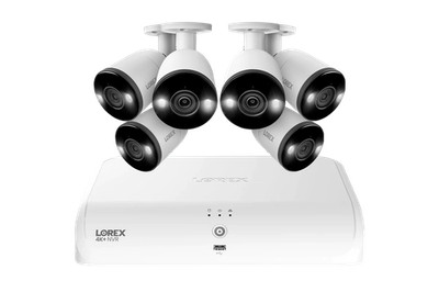 Lorex 4K Ultra HD 16 Channel Fusion NVR System 2TB with 6 Wired Wi-Fi IP Cameras