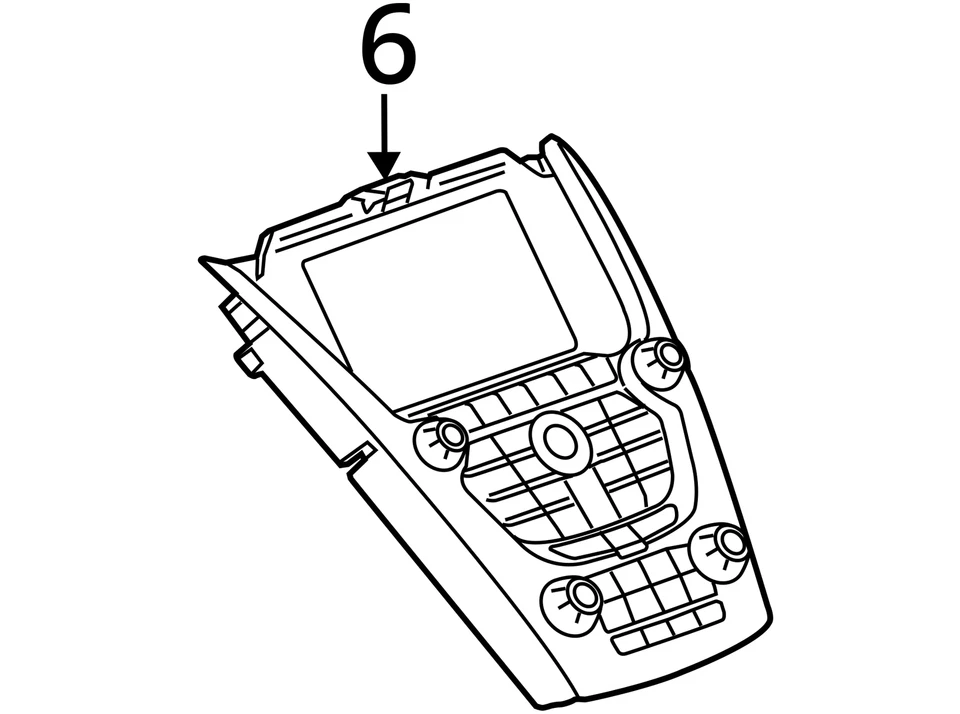 FITS 2010 GMC TERRAIN CONTROL ASM AM/FM STEREO & 22766837 -  NEW OEM 22766837 - Image 3 of 3