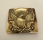 Early Militia Reproduction of A 1815 Belt Plate Solid Brass Made By Parsleys
