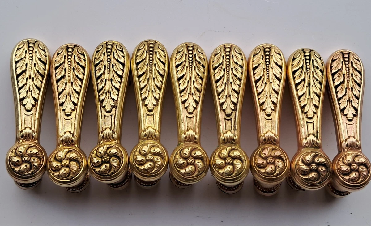 Poignée De Porte Ancienne - Levier Avec Tête De Soldat Romain, Modèle Unique