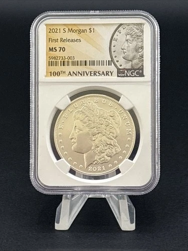 2021-S Morgan Dollar $1 MS70 NGC Early Releases 100th Anniversary