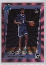 2021-22 Panini Donruss Rated Rookie Holo Pink Laser Ziaire Williams #248 oh4