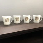 VTG Fire King Esso Exxon Tony the Tiger Mug Anchor Hocking Milk Glass Lot Of 4