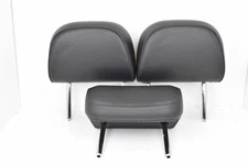 2015-2018 Audi A3 Black Leather Rear 2nd Row Headrest Head Rest Set 3x OEM