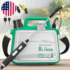 Battery Powered Sprayer 2.1 Gallon,2025 New Electric Garden Sprayer with USB Rec