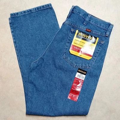 NEW Rustler by Wrangler Size 36x30 Classic Regular Fit Straight Leg Jeans NWT - Image 1 of 4